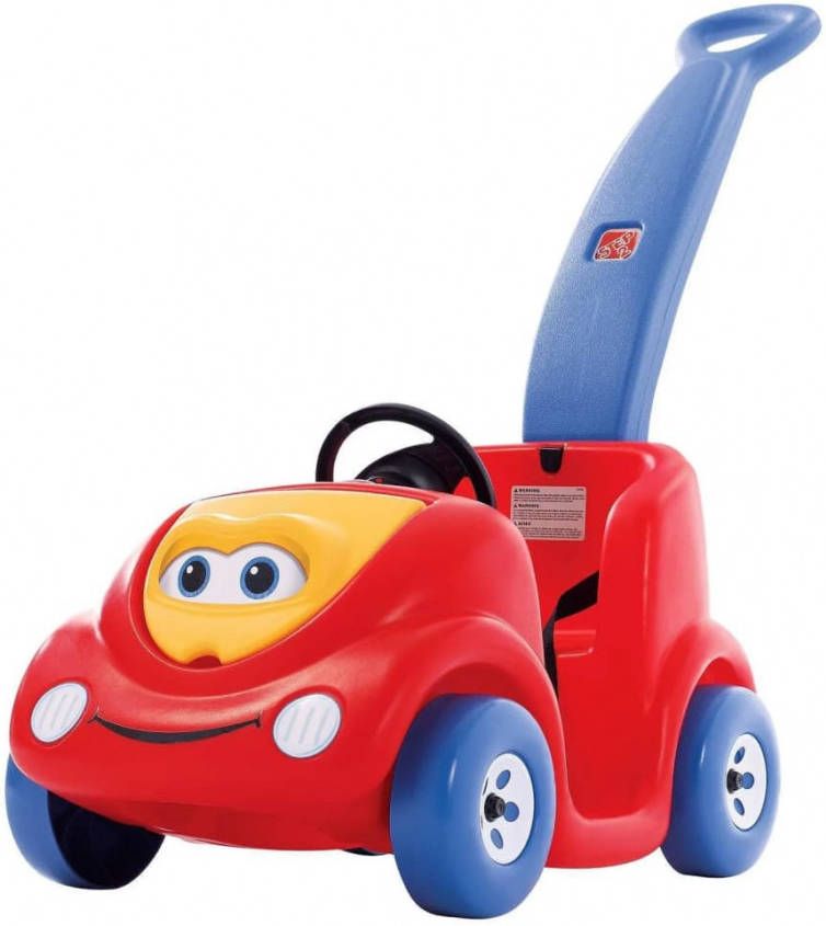 Step2 Anniversary Edition Push Around Loopwagen In Rood & Blauw Duwauto/Loopauto Met Duwstang