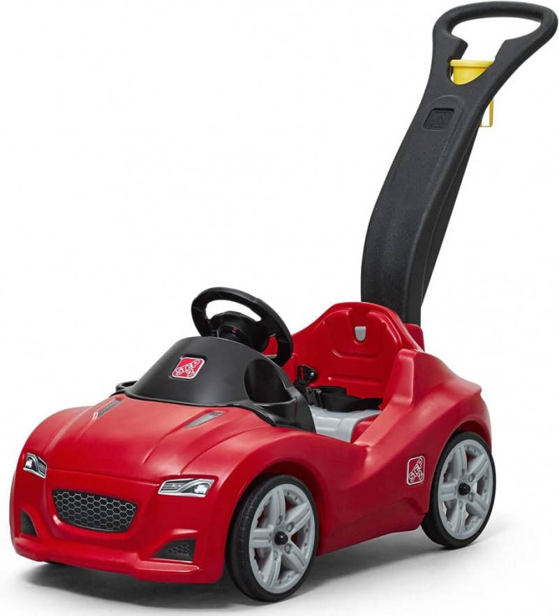 Step2 Whisper Ride Cruiser Loopwagen In Rood Duwauto/Loopauto Met Duwstang