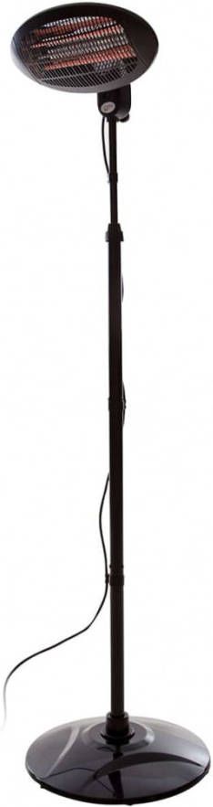 Sunred Staande terrasverwarmer Electra 2000 W quartz zwart SMQ2000A