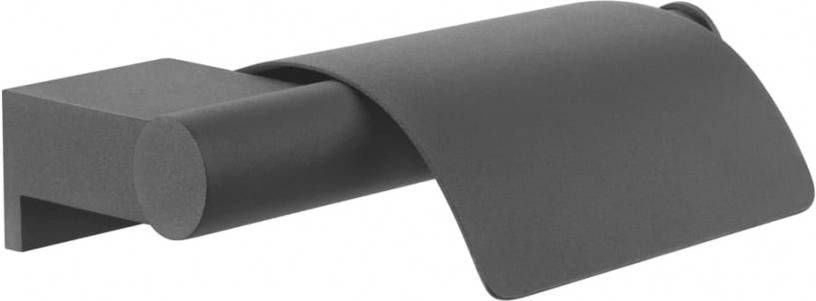 Douche Concurrent Toiletrolhouder Tiger Bold Mat Zwart met Klep