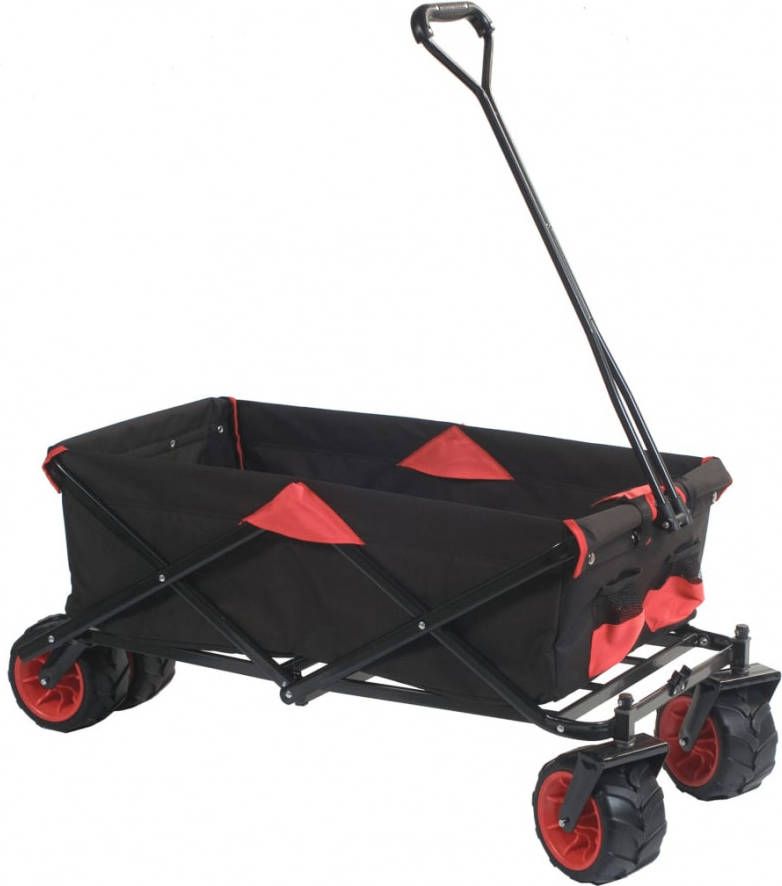 No Label Outdoor Bolderwagen Opvouwbaar Zwart