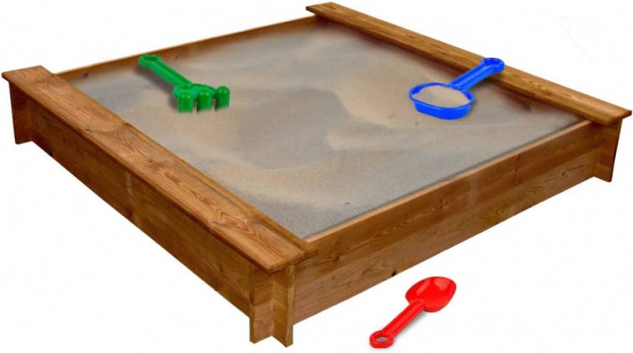 VIDAXL Zandbak vierkant hout