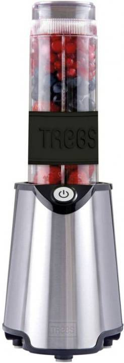 Trebs Blender Smoothie to go RVS Incl. 2 Drinkbekers / Receptenboekje