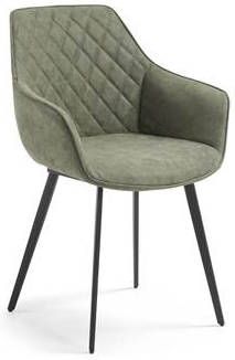 Kave Home Eetkamerstoel 'Amira', kleur groen (Showroommodel)