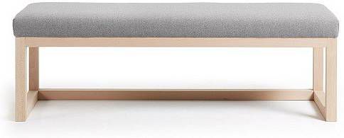 Kave Home Loya Bankje 42 x 128 cm Grijs