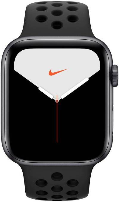 APPLE Watch Series 5 Nike+ 44mm spacegrijs aluminium / zwarte sportband