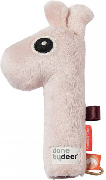 Done by Deer Baby Accessoires Squeaker Rattle Raffi Roze