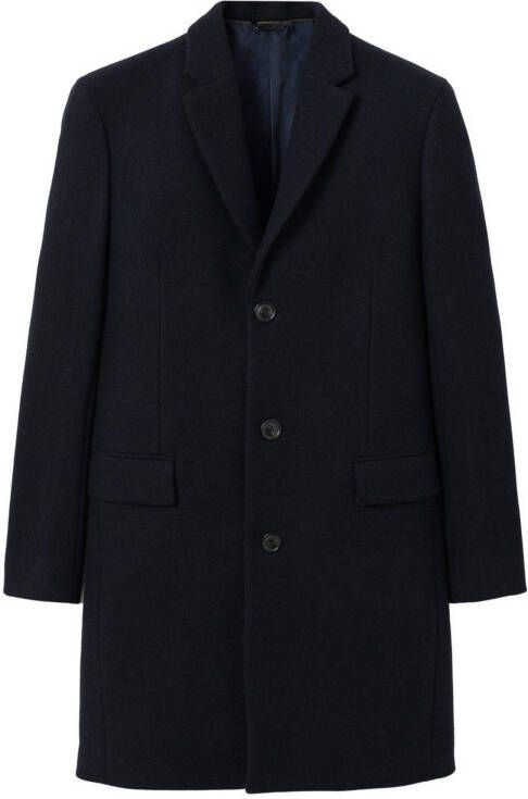 Mango Arizona mantel in wolblend met klepzakken