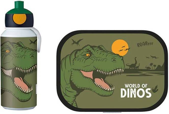 Mepal Lunchset(Schoolbeker & Lunchbox)Campus Pop up Dino