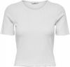 Only Shirt met ronde hals ONLEMMA S/S SHORT TOP NOOS JRS online kopen