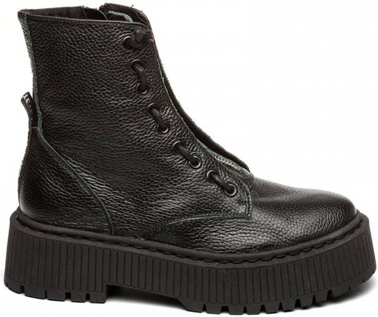 Steve Madden Odyl leren veterboots zwart