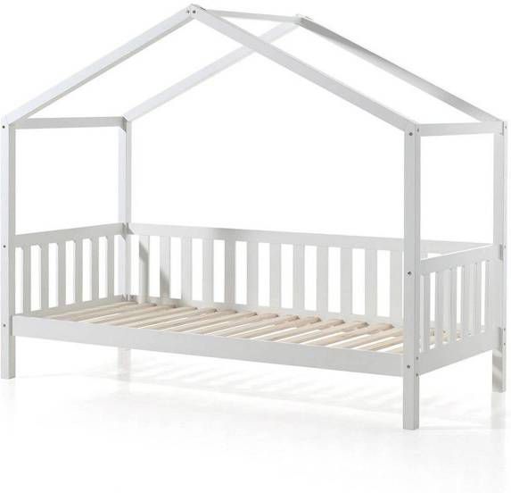 Vipack Dallas Bed met Hekje 90 x 200 cm Wit