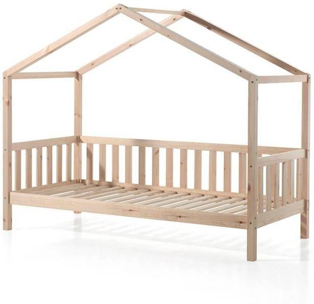 Vipack Dallas Bed met Hekje 90 x 200 cm Bruin