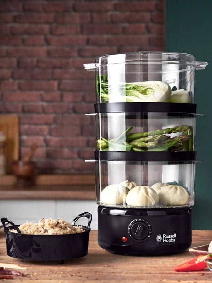 Russell Hobbs Stoomkoker Kitchen Collection 26530 56 Zwart/Transparant