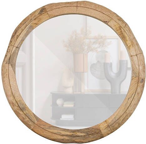 Woood Exclusive Rion Ronde Spiegel Mangohout Natural 4x101x101