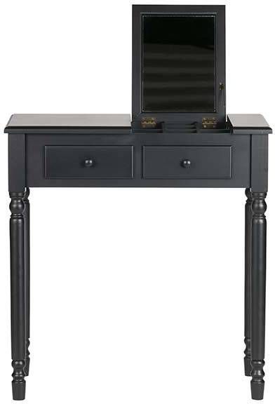 WOOOD Hal/kaptafel Romy hout zwart