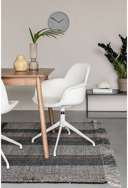 Zuiver Armstoel Albert Kuip wit draaibaar